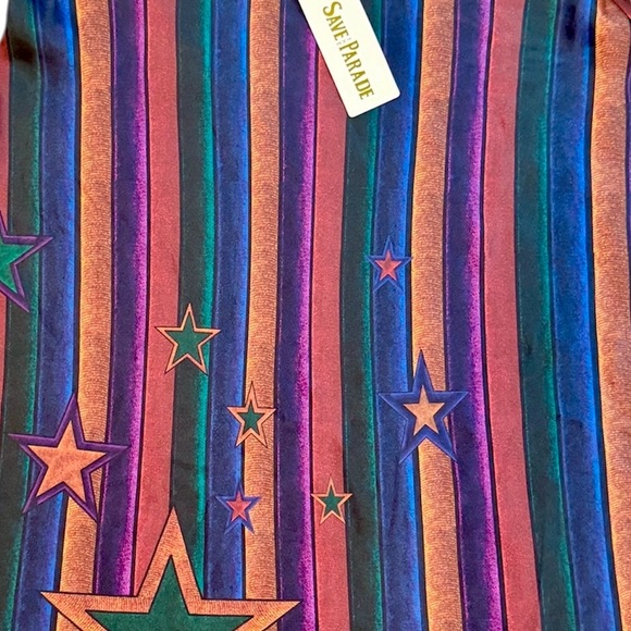 NWT Save the Parade 1969 “Sable Starr” Silk A-Line Midi Skirt ✨ - Picture 2 of 4